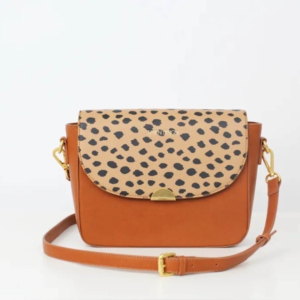 Fawn Designs Print Holliday Collection The Oversized Croissant Bag